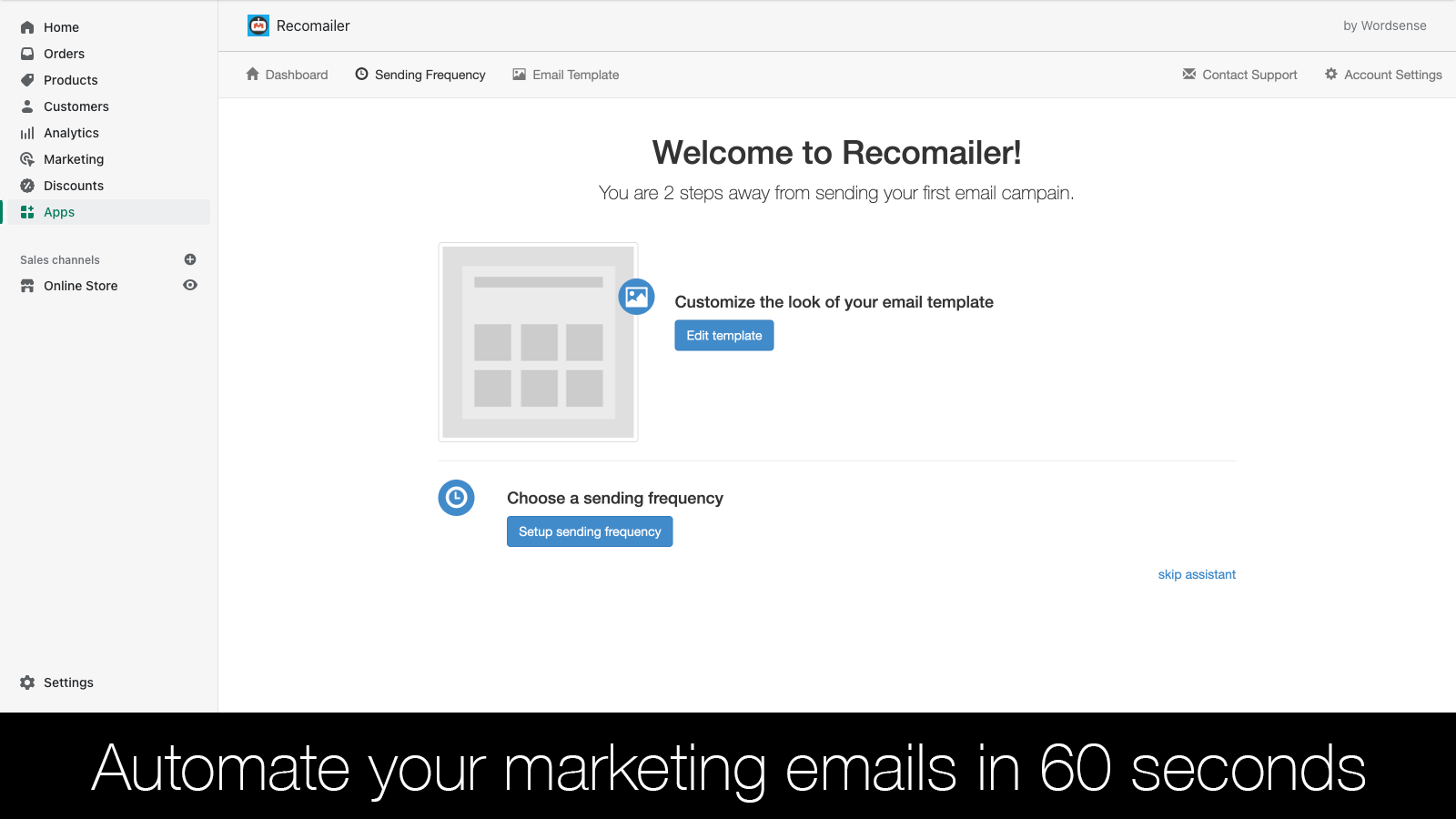 Automatiseer uw marketing e-mails in 60 seconden