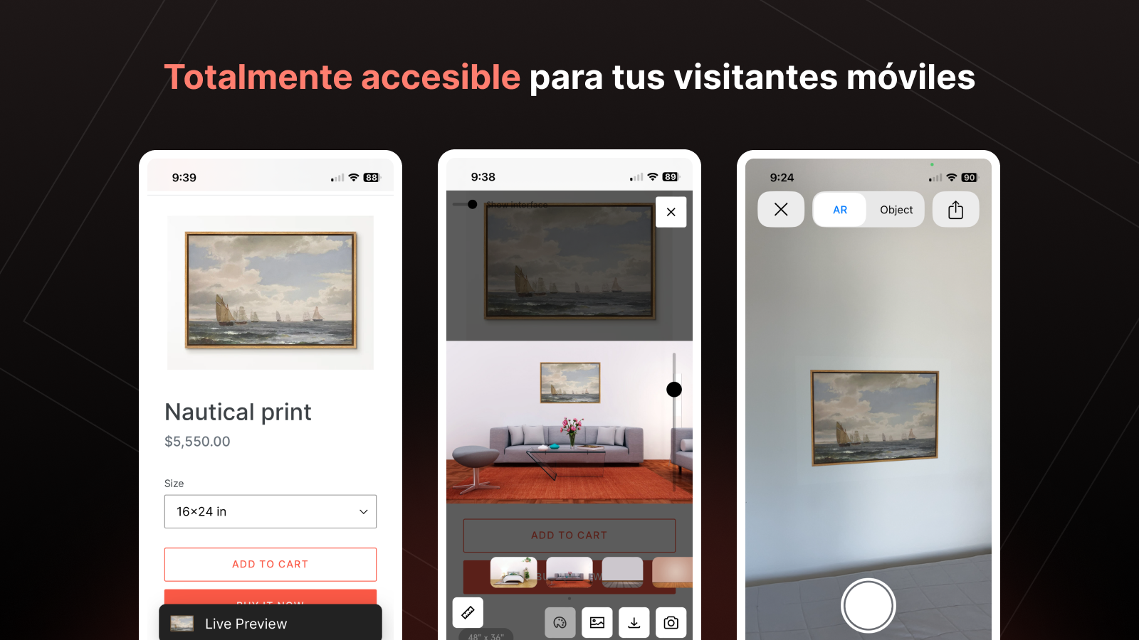 Totalmente accesible para tus visitantes móviles