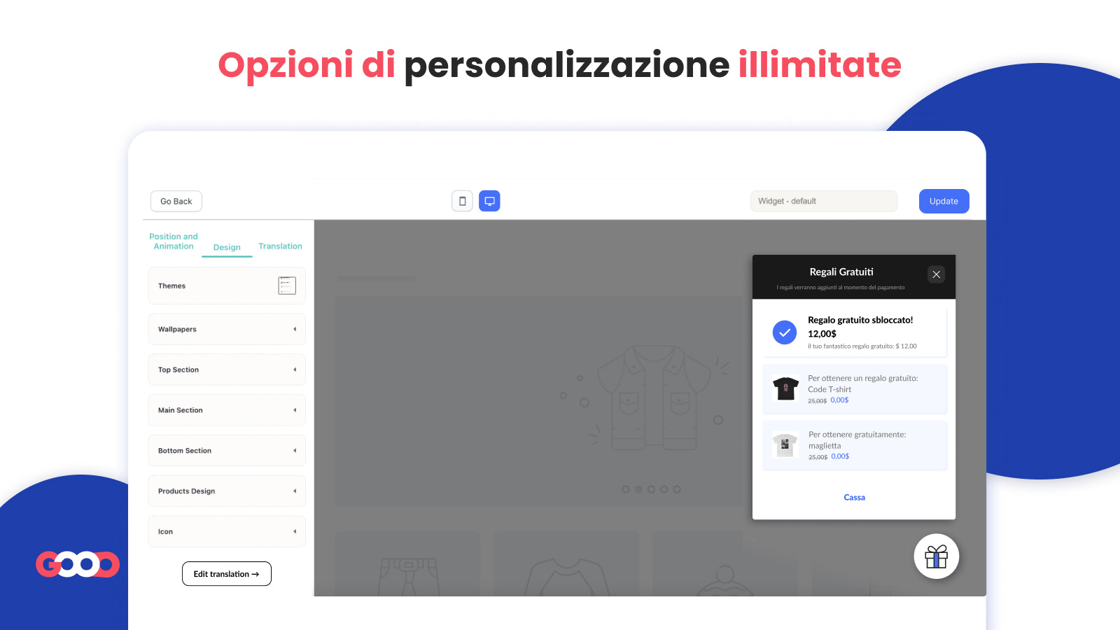 personalizzatore semplice per i regali gratuiti