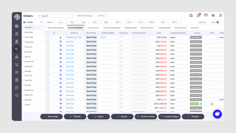 Orderhive Inventory Management Screenshot
