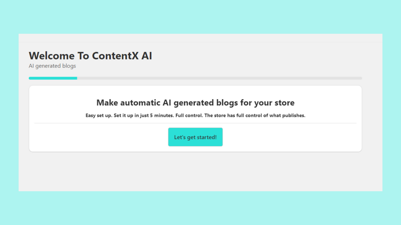 ContentX vous permettra d'être opérationnel en quelques minutes et de fonctionner automatiquement.