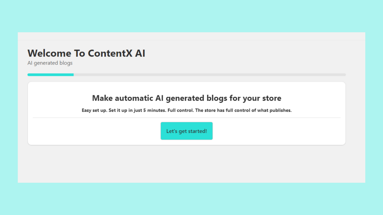 ContentX will have you onboarded in minutes and auto run.