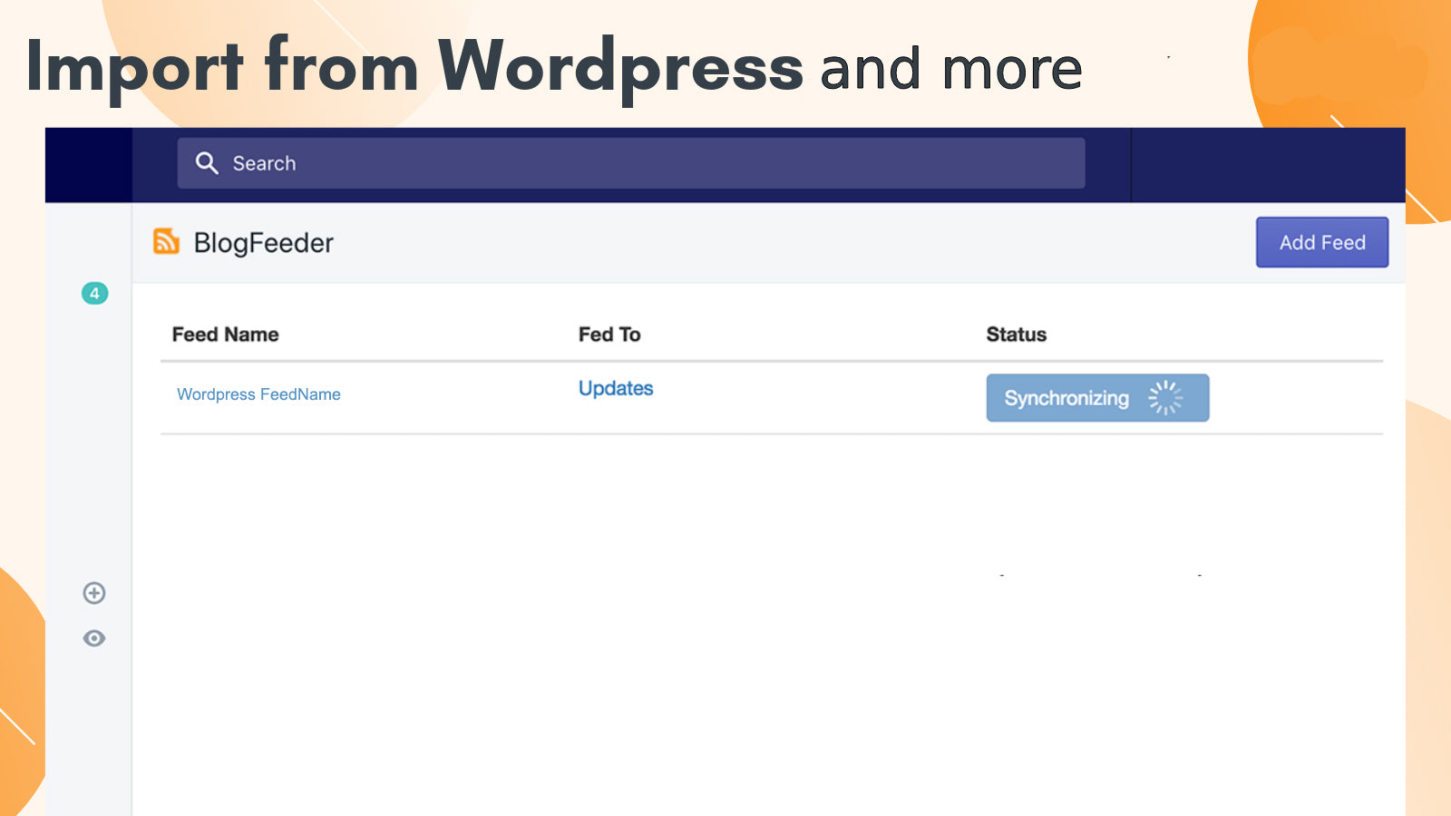 BlogFeeder ‑ Blog Importer Screenshot
