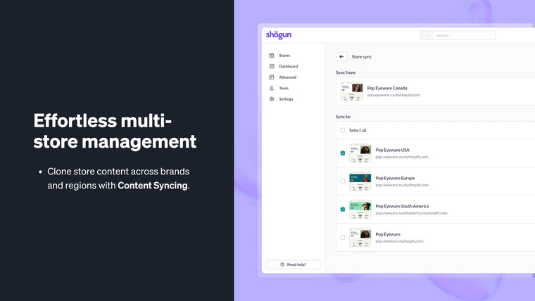 Shogun ‑ Landing Page Builder Screenshot