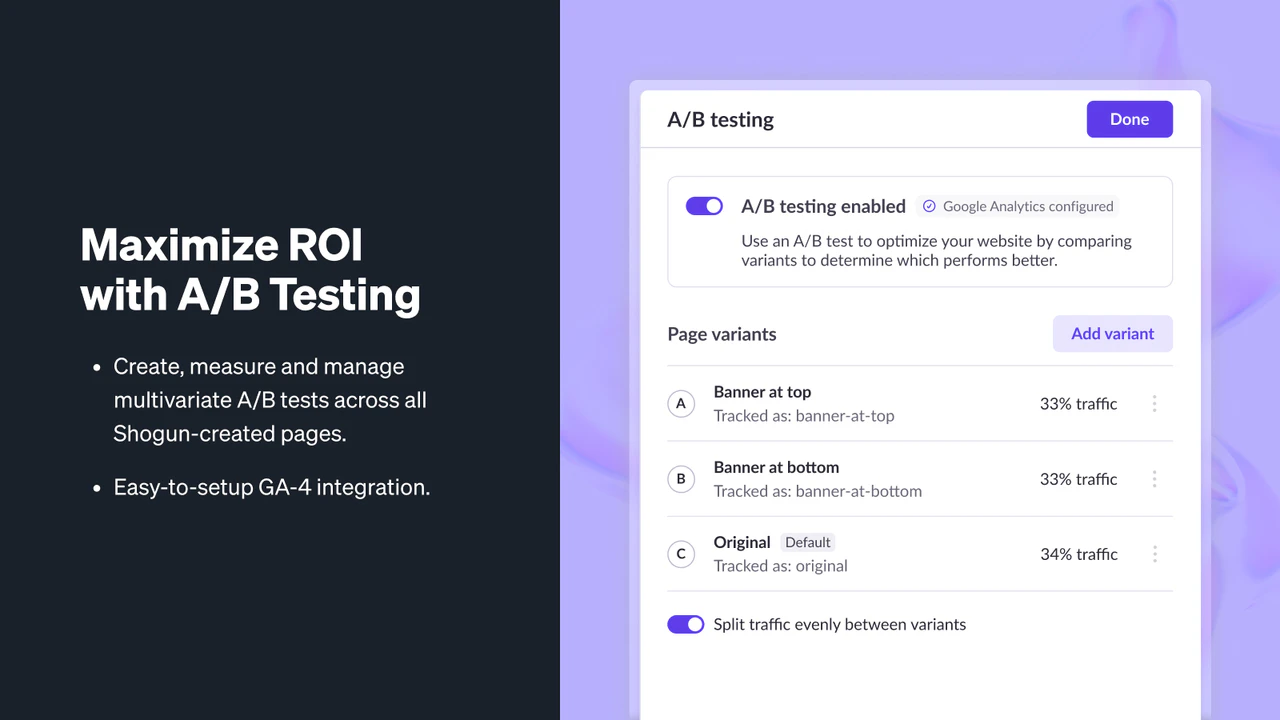 Maximaliseer ROI met A/B-testen