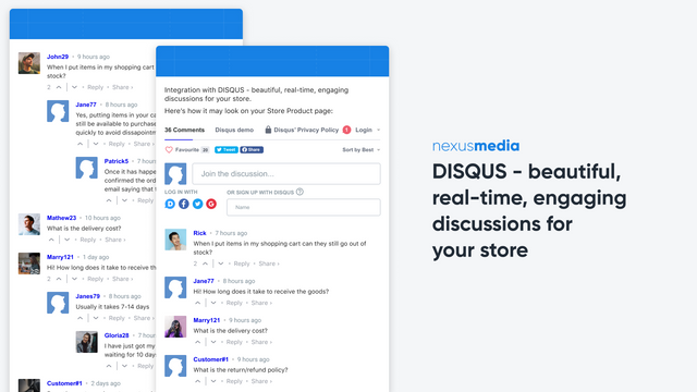 DISQUS - vackra, realtids, engagerande diskussioner