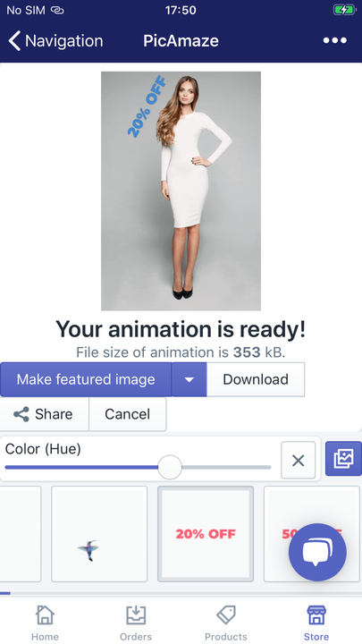 Animation is ready screen