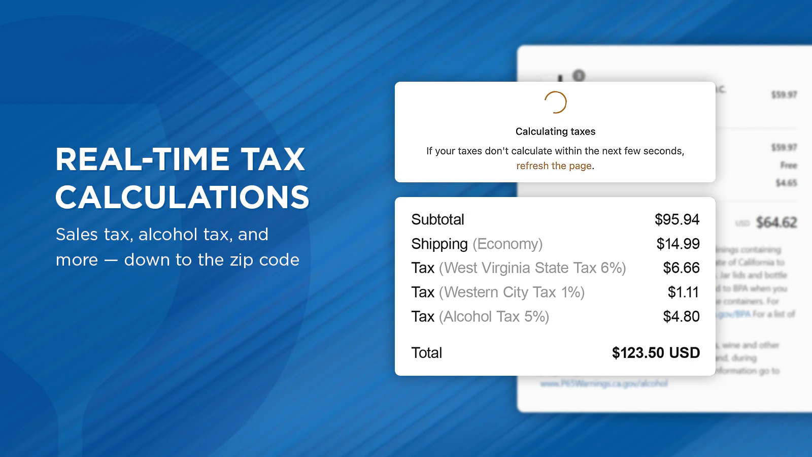 Real-Time Tax Calculations