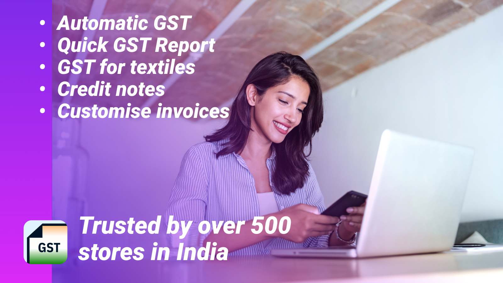 Automatic GST, Textiles GST, GST reports, GST Invoice