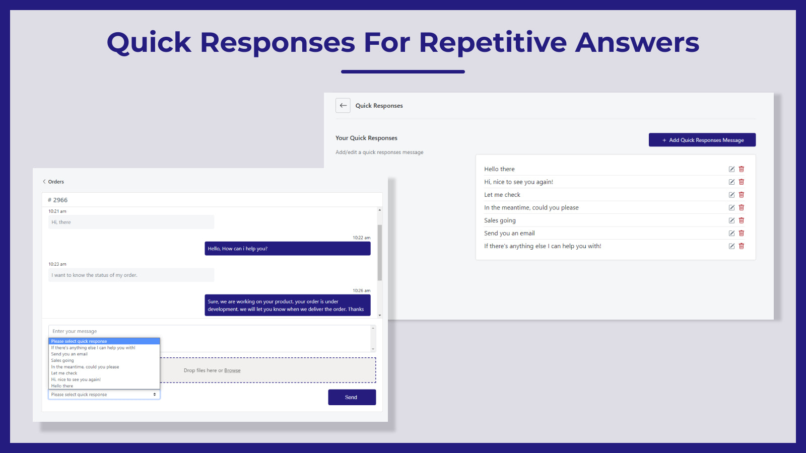 Quick Responses For Repetitive Answers