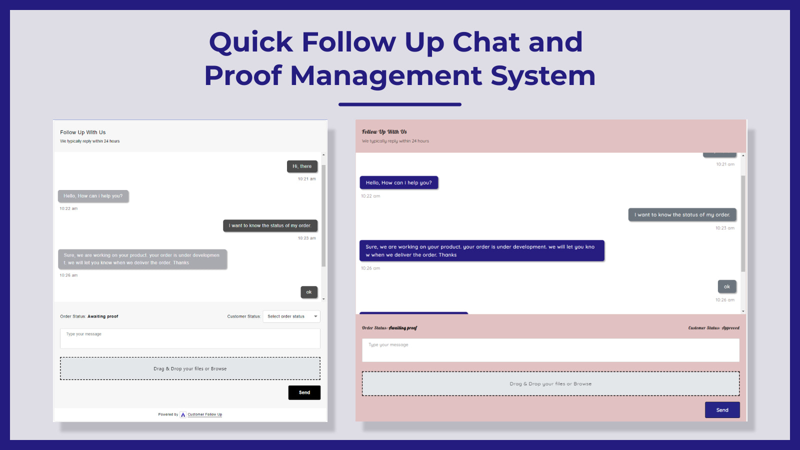 Snelle Follow Up Chat en