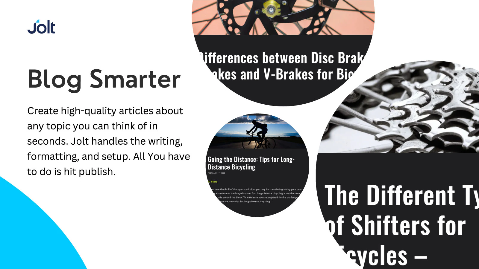 Jolt writes, formats, and sets blog posts up for you