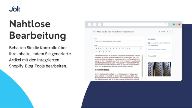 Bearbeiten Sie Artikel im Shopify-Blog-Editor