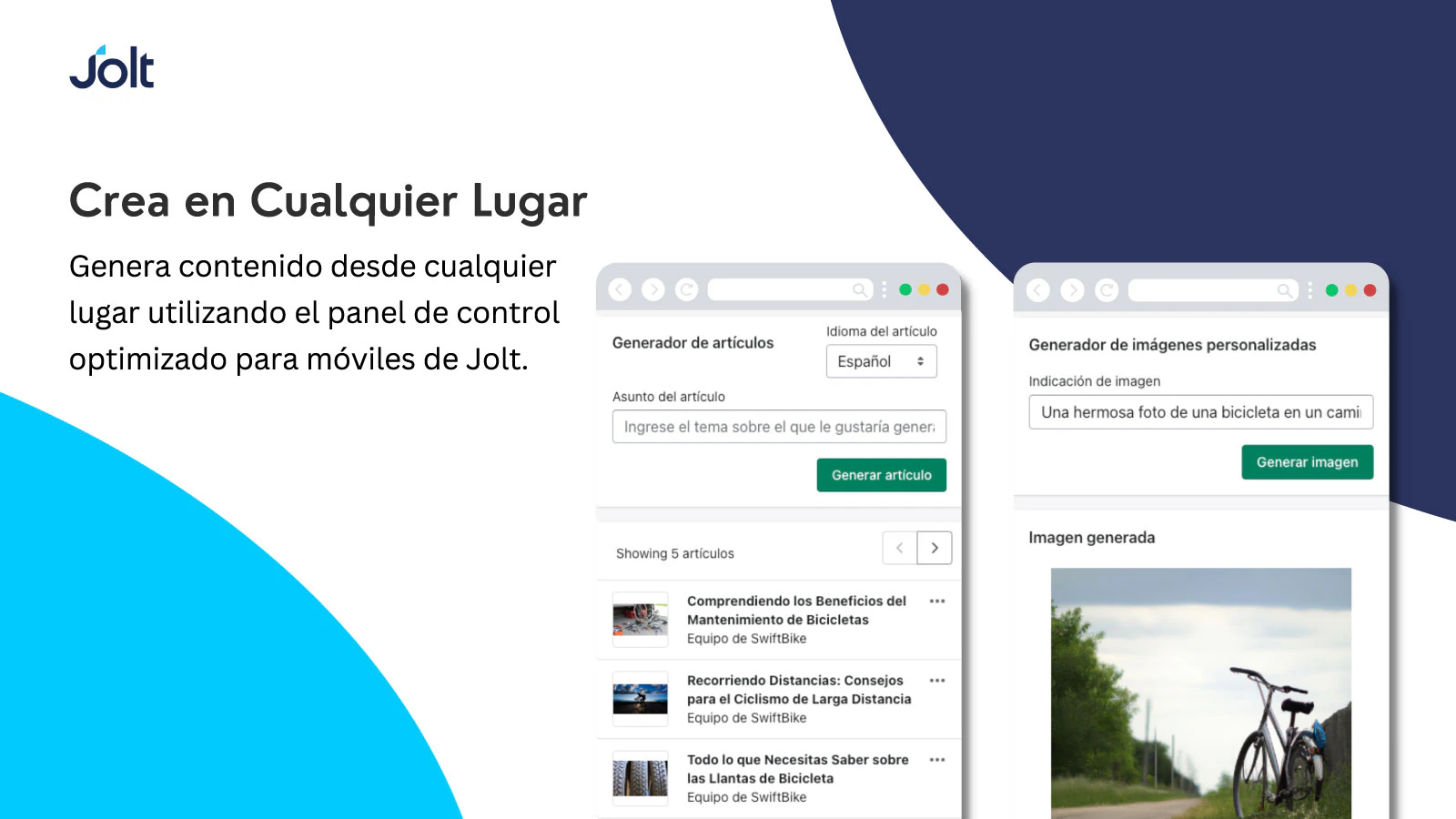 Crea en cualquier lugar utilizando nuestro panel móvil