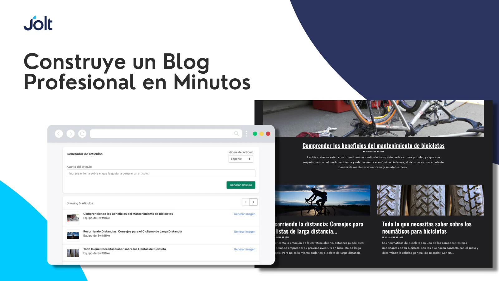 Construye un blog profesional en minutos