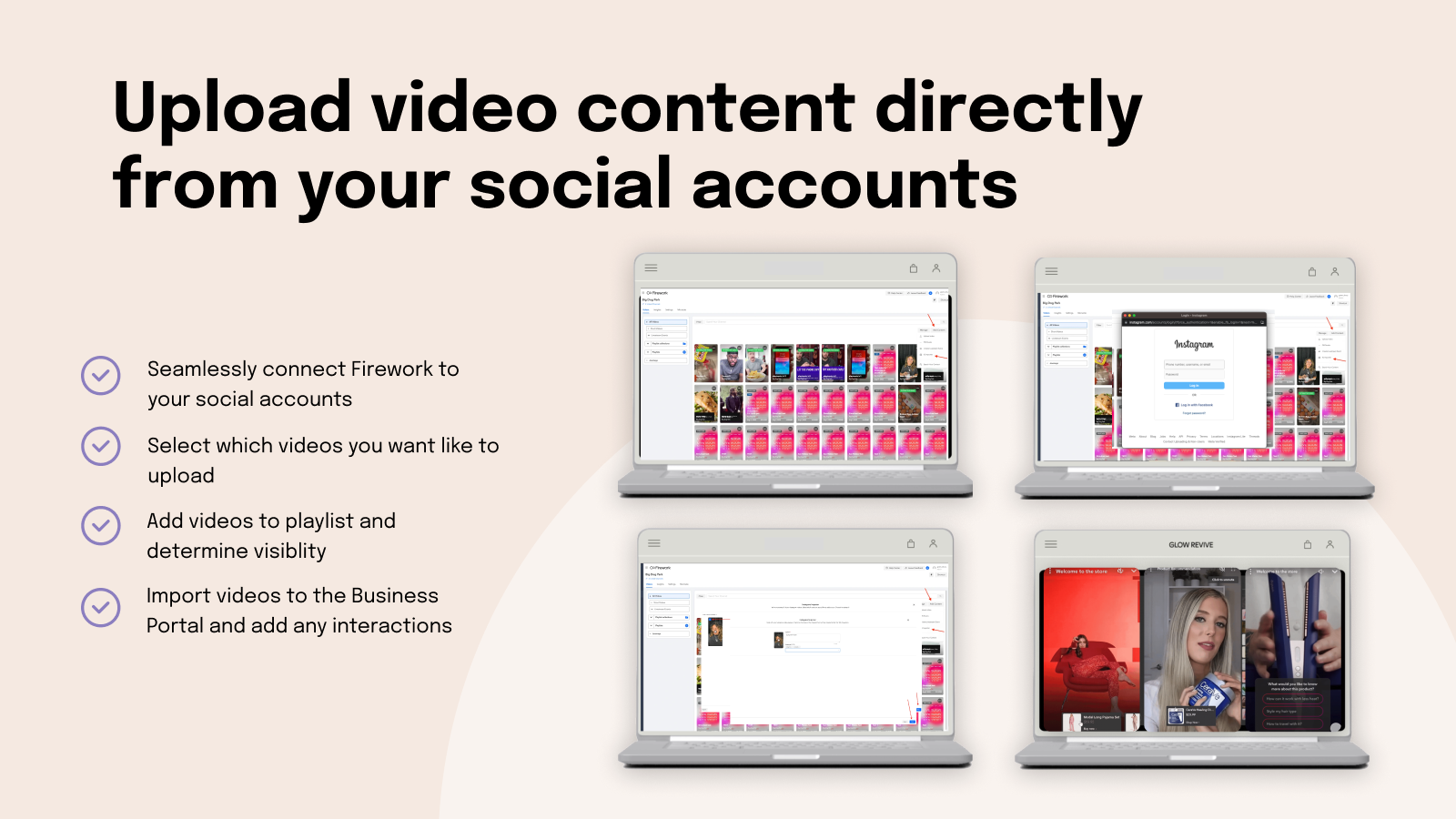 Unser Social-Media-Uploader erleichtert den Import Ihrer Inhalte