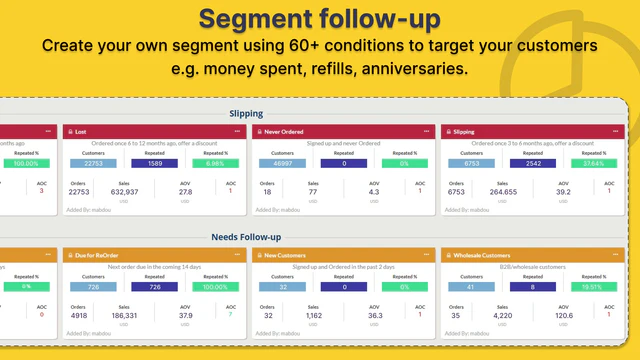 Segment Follow-up