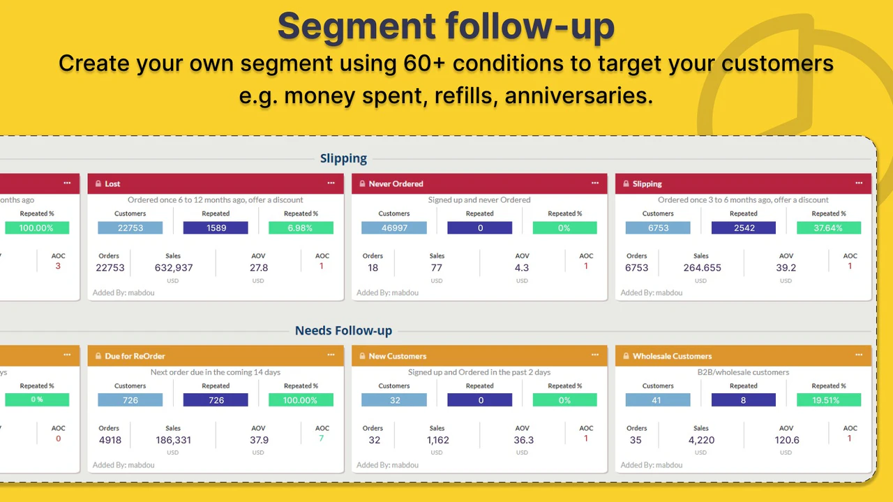 Segment Follow-up