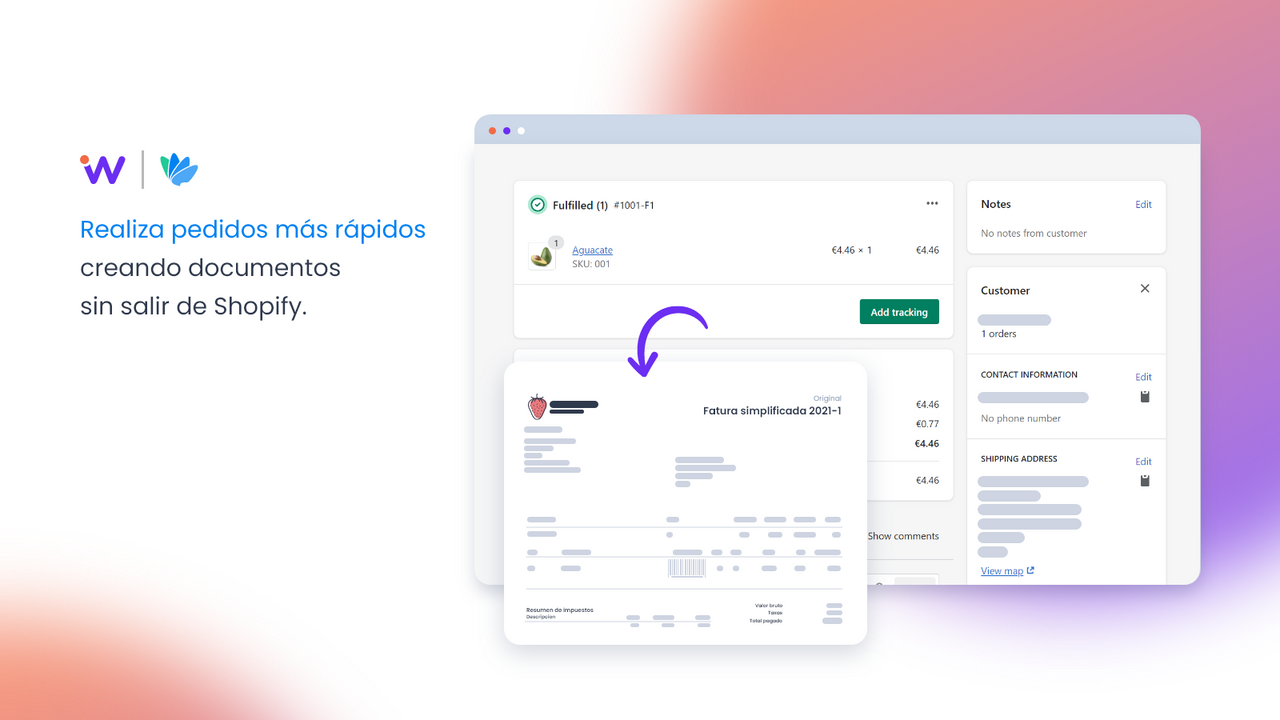 Creando documentos sin salir de Shopify