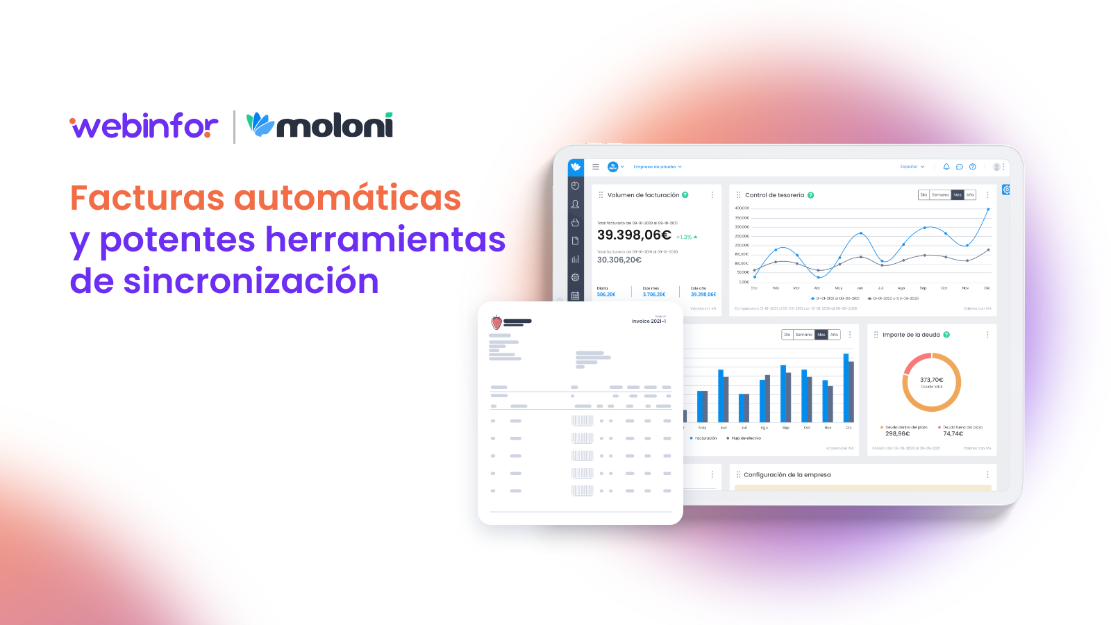 Facturas automáticas y herramentas de sincronización