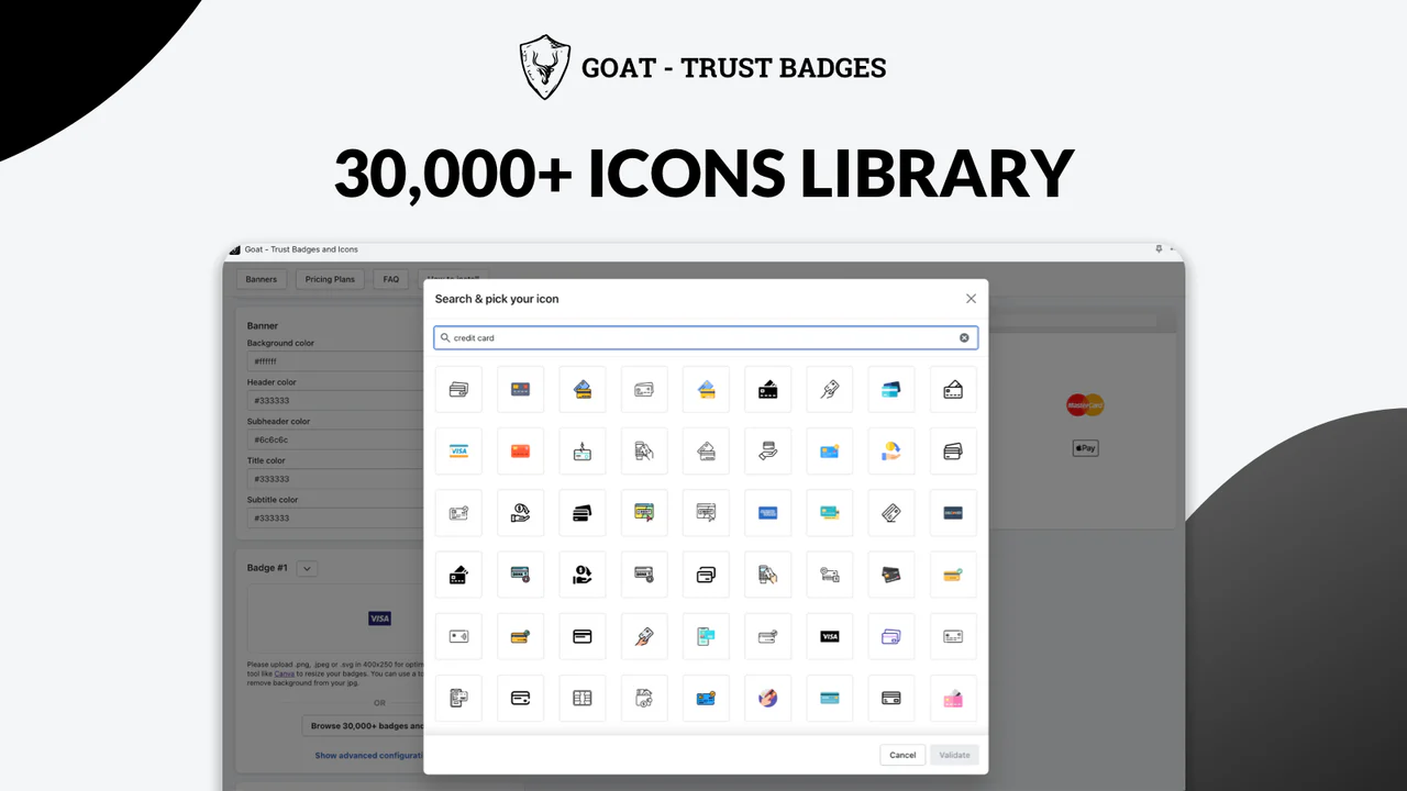 browse a 30,000+ icons library