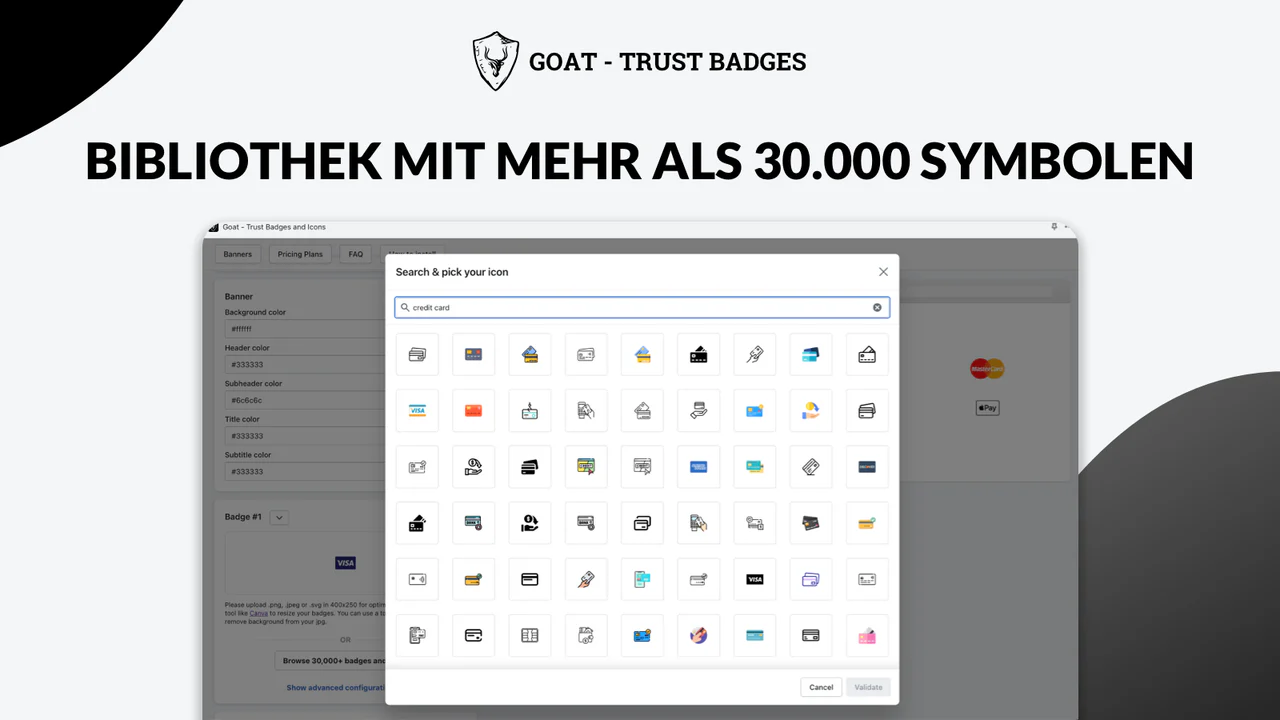 Vertrauensmarken; trust badges; trust icons; Sicherheit. Zahlung