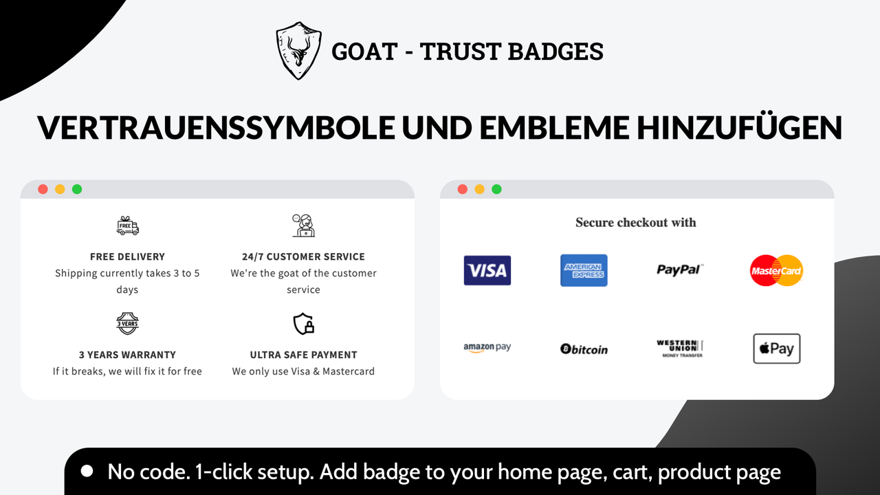 Vertrauensmarken; trust badges; trust icons; Sicherheit. Zahlung