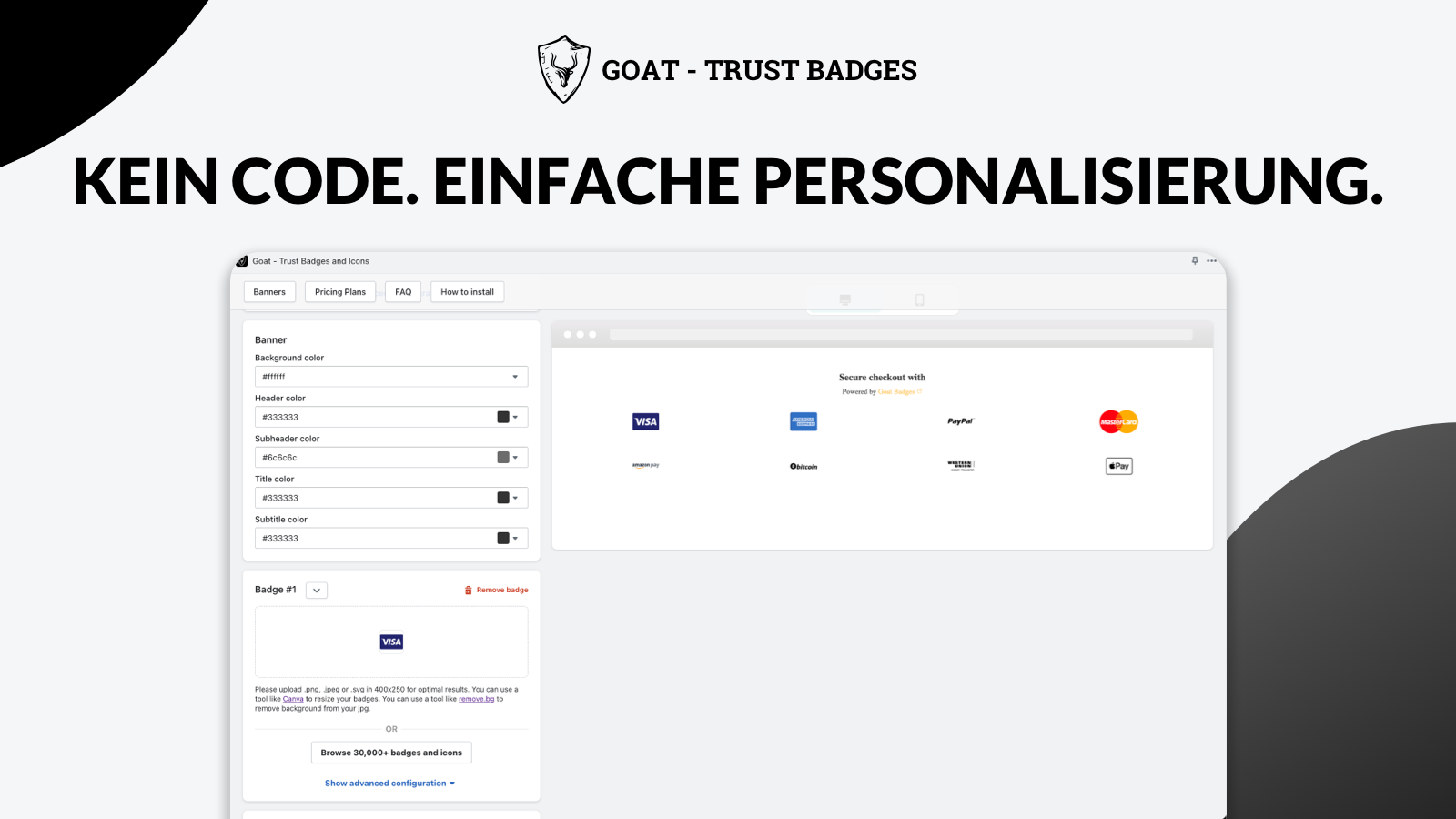 Vertrauensmarken; trust badges; trust icons; Sicherheit. Zahlung