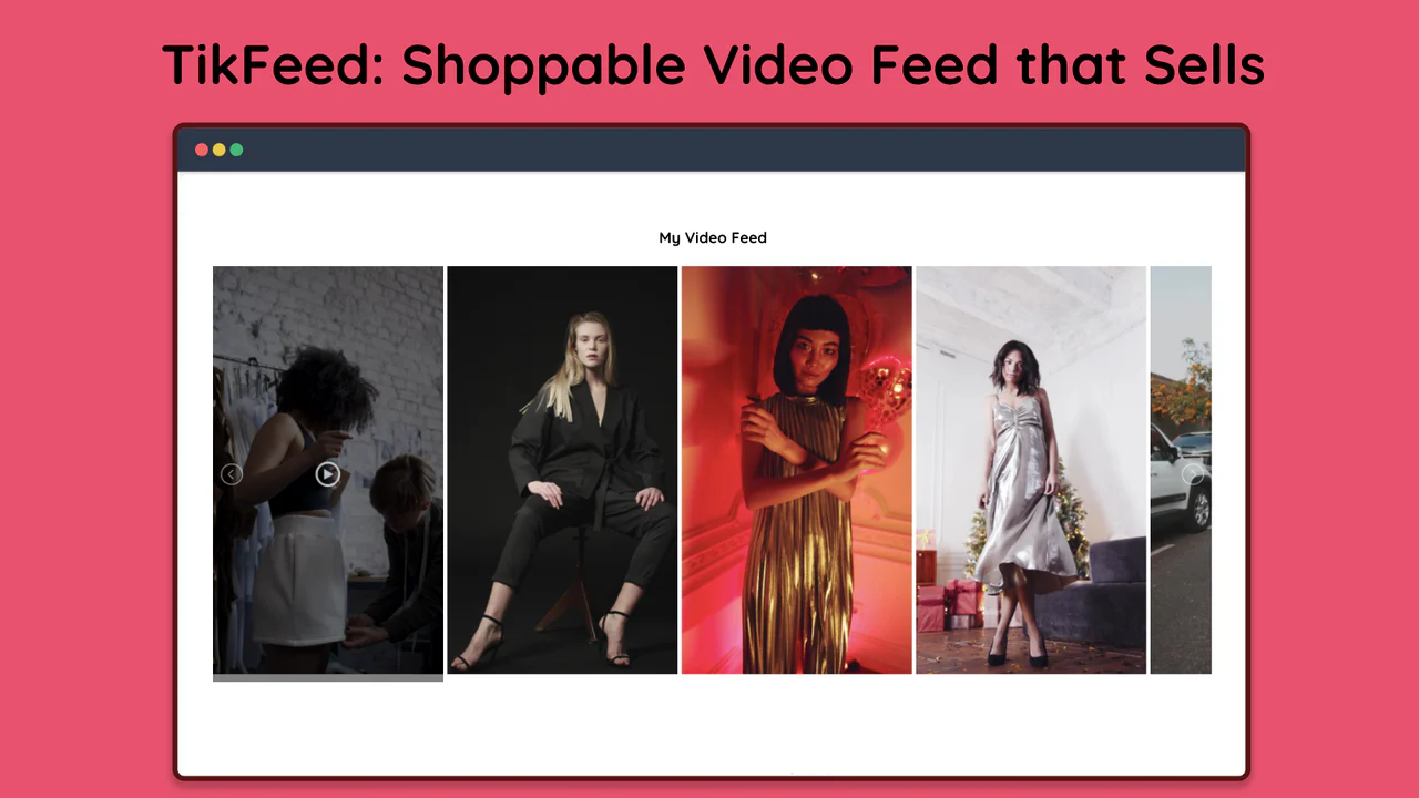 Tiktok feed shoppable videoer