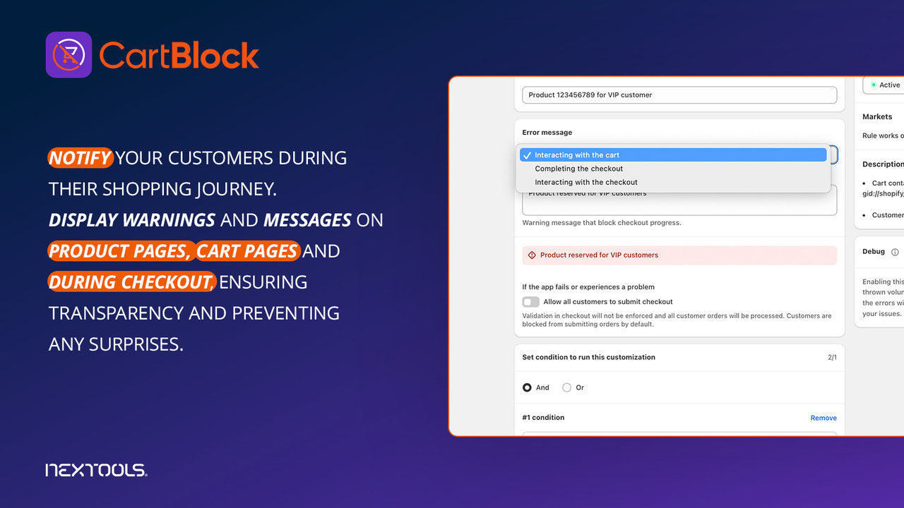 CartBlock Bloqueie & Valide qualquer carrinho de compra e checkout