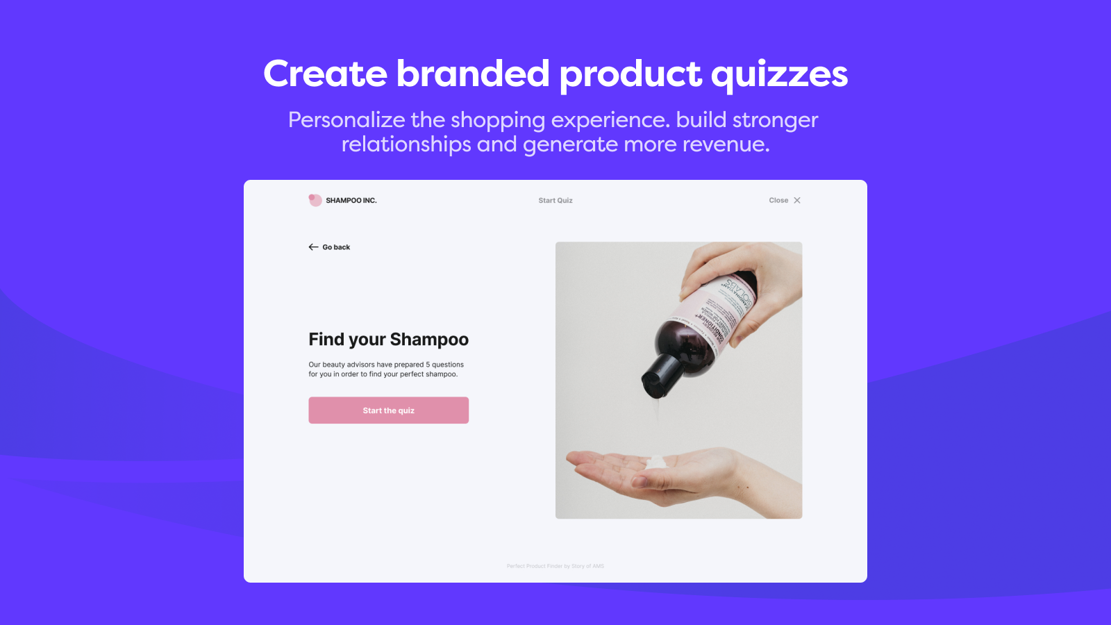 PPF: Product Quiz Builder - Perfect Product Finder: On-brand product recommendation quiz'