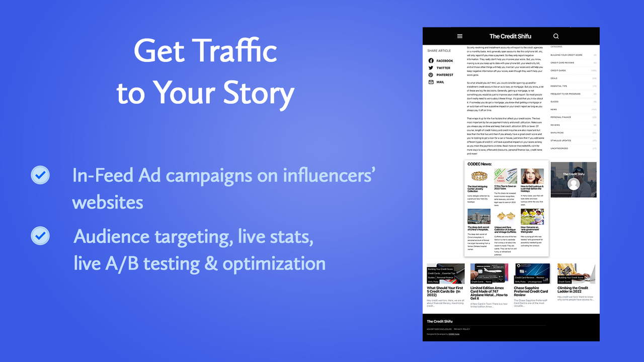 Get Traffic to Your Story