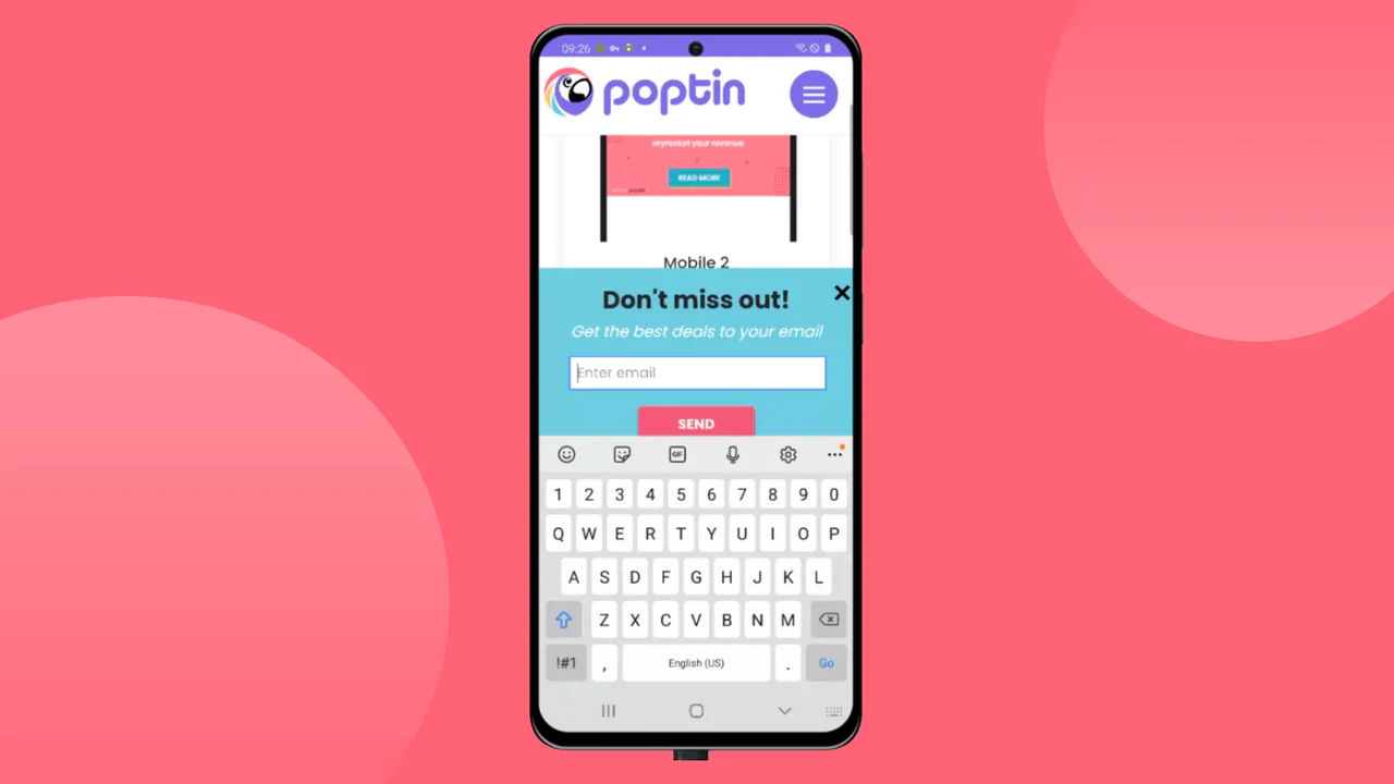 Mobiles Popup - Optin