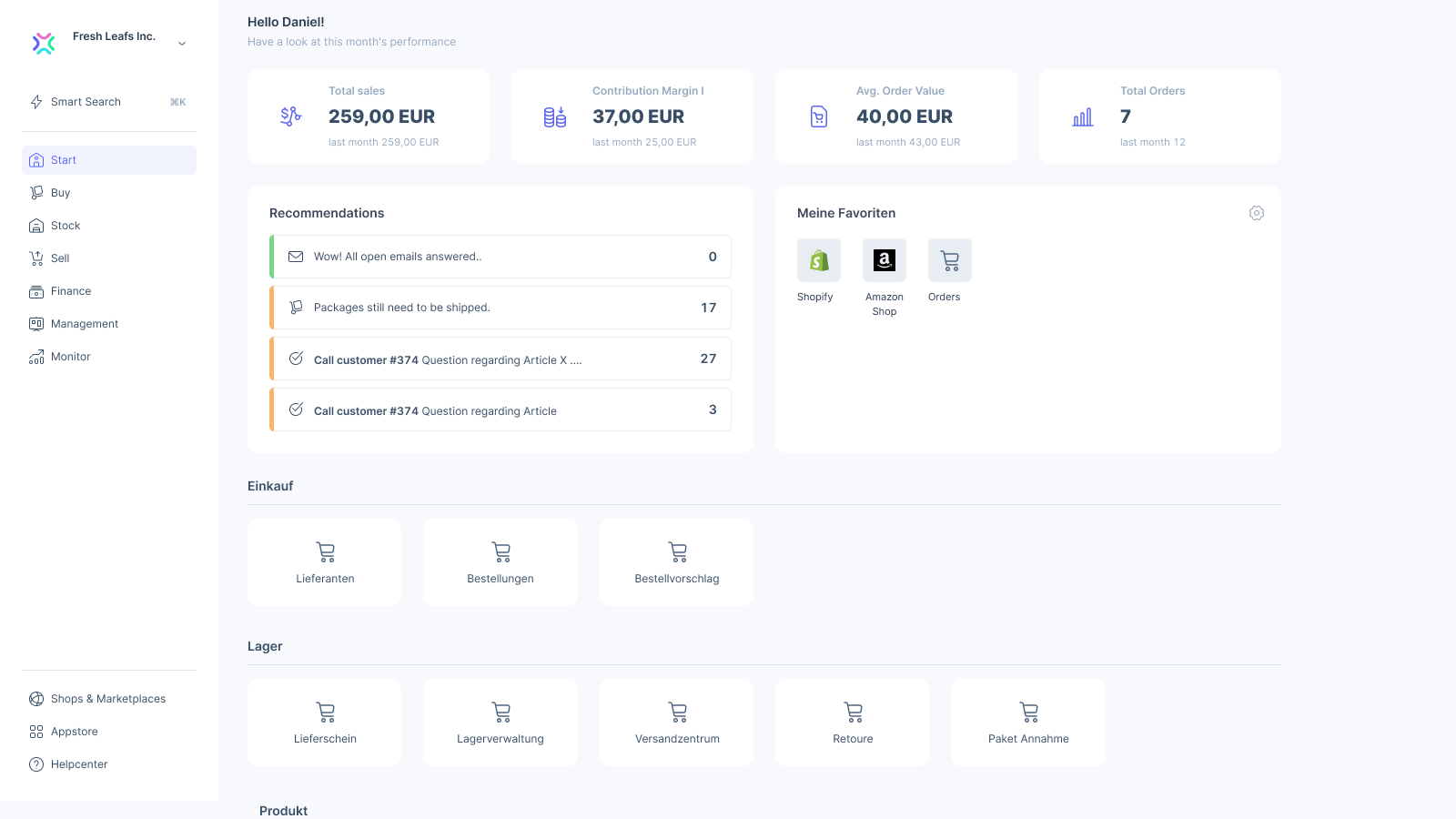 Xentral Business Operations Shopify 2