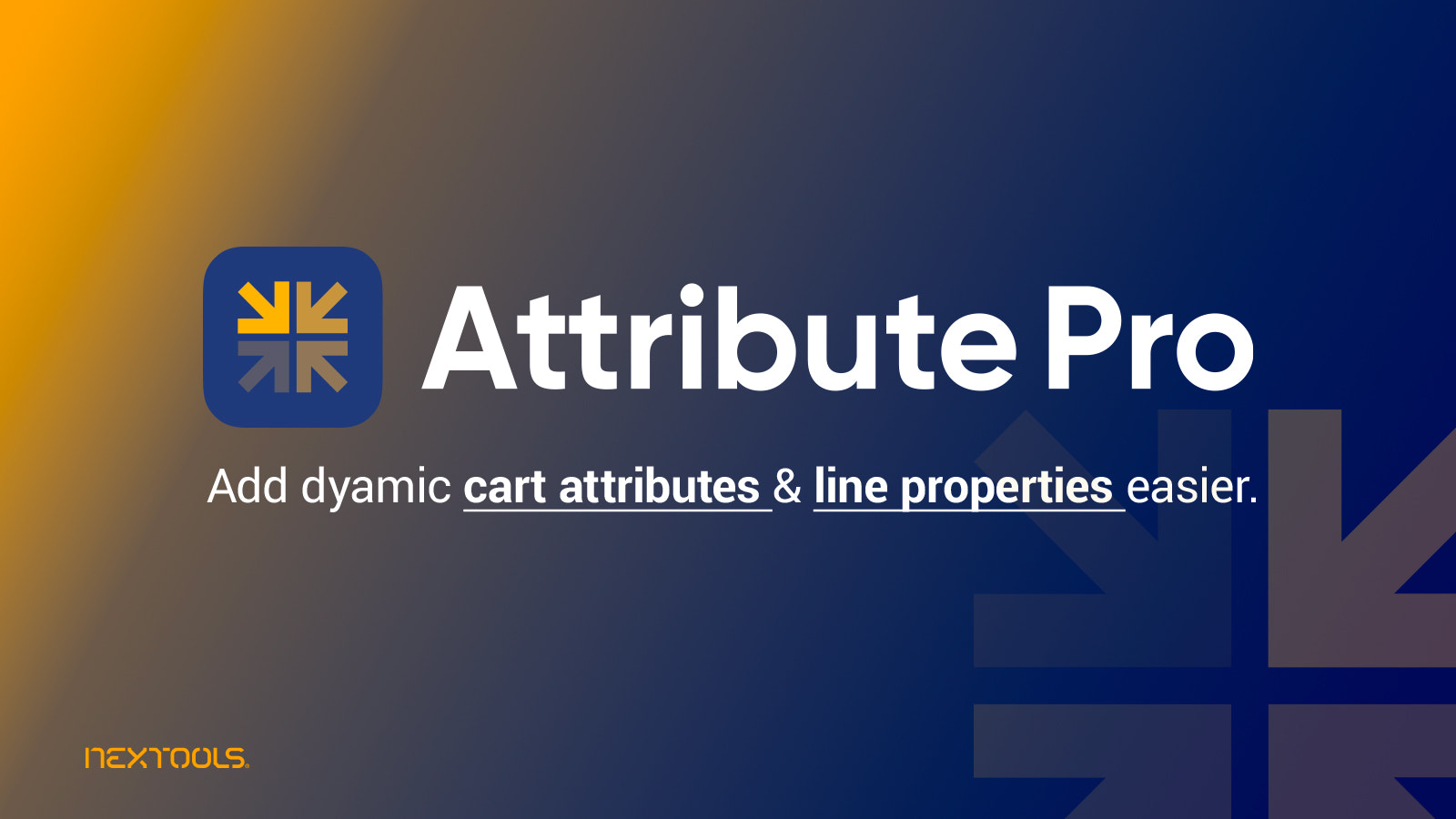 Adicione atributos dinâmicos ao carrinho & propriedades de linha
