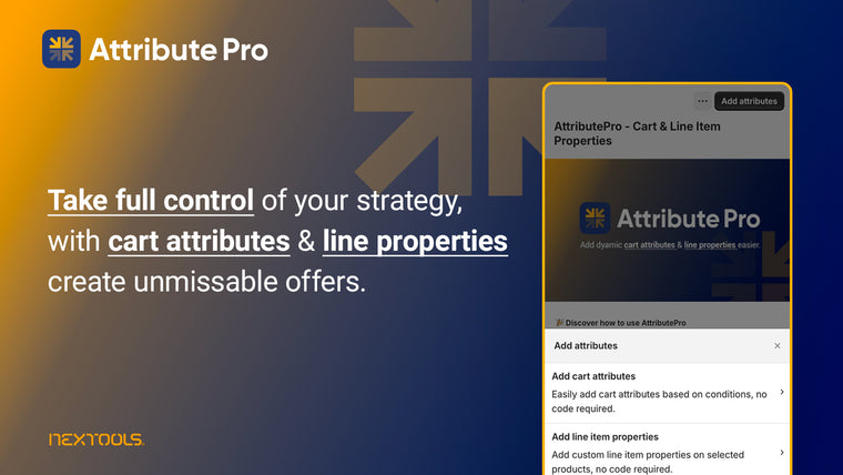 AttributePro Cart & Line Props Screenshot