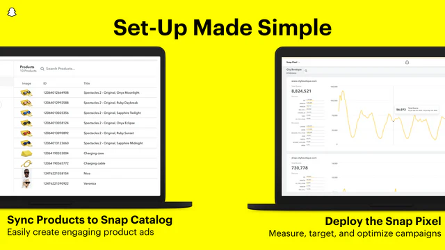 Implementera Snap Pixel och synkronisera produkter till Snap Katalog