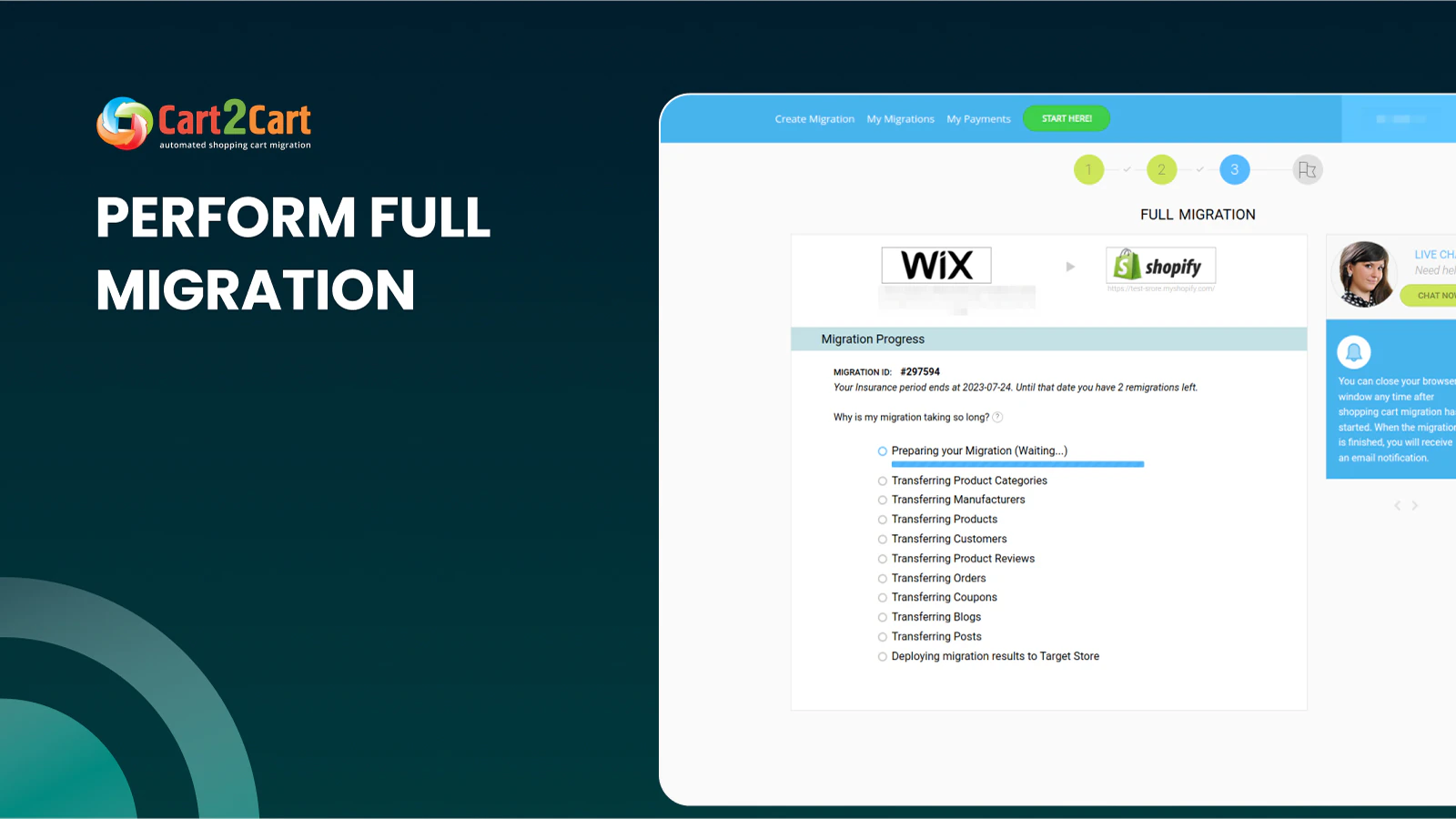 transfer wix to shopify