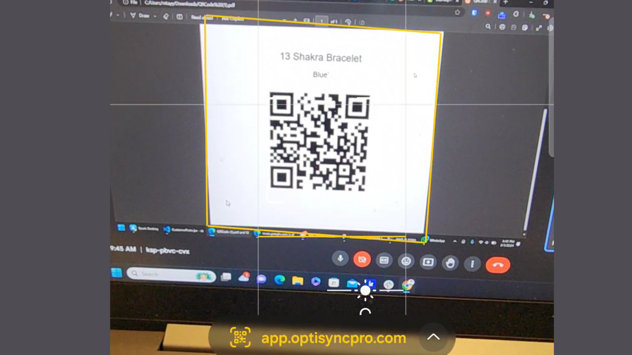 Mise à jour de l'inventaire en temps réel par scan de code QR OptiSyncPro