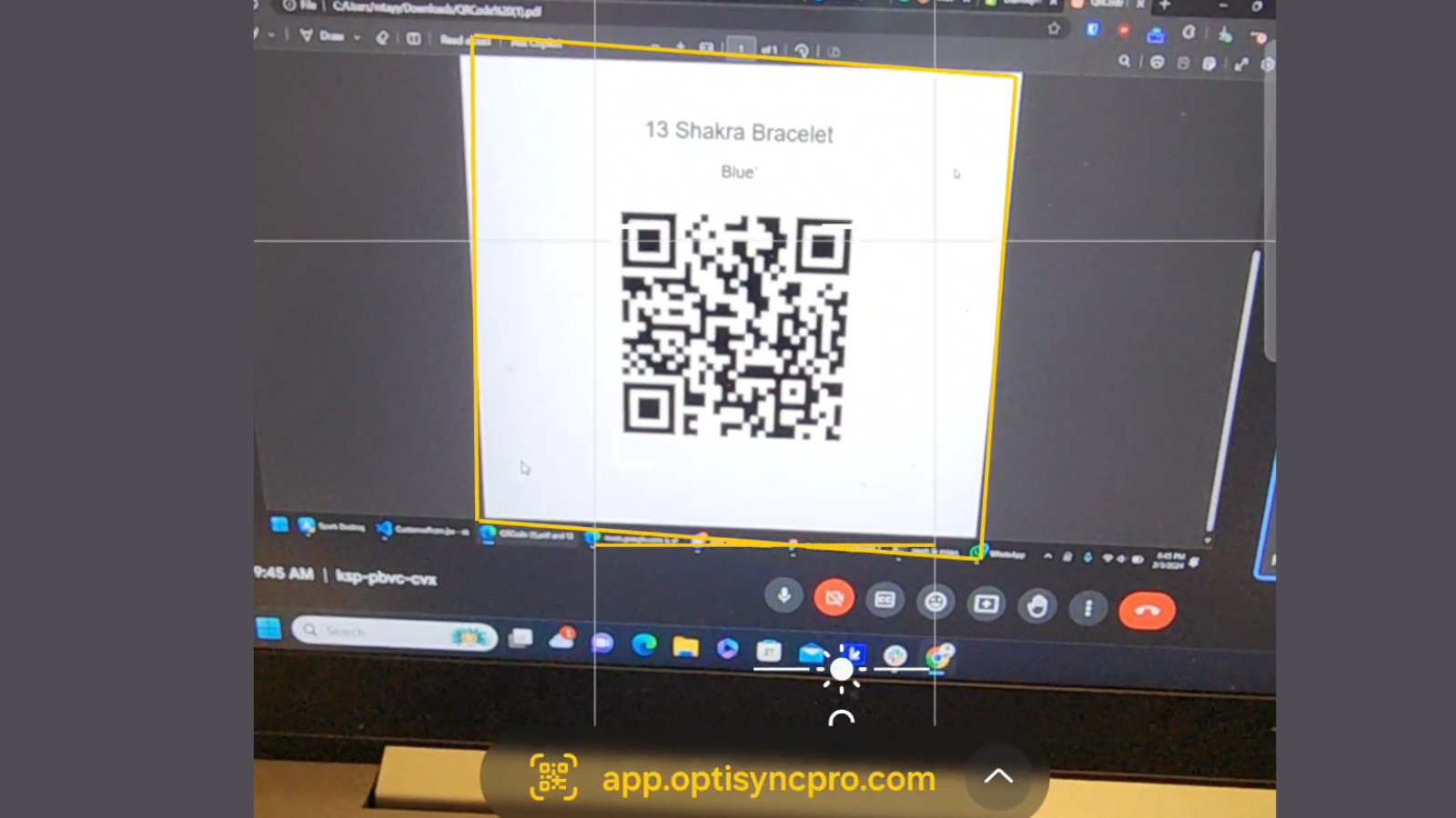 OptiSyncPro QR Code Scan Inventory Realtime Update