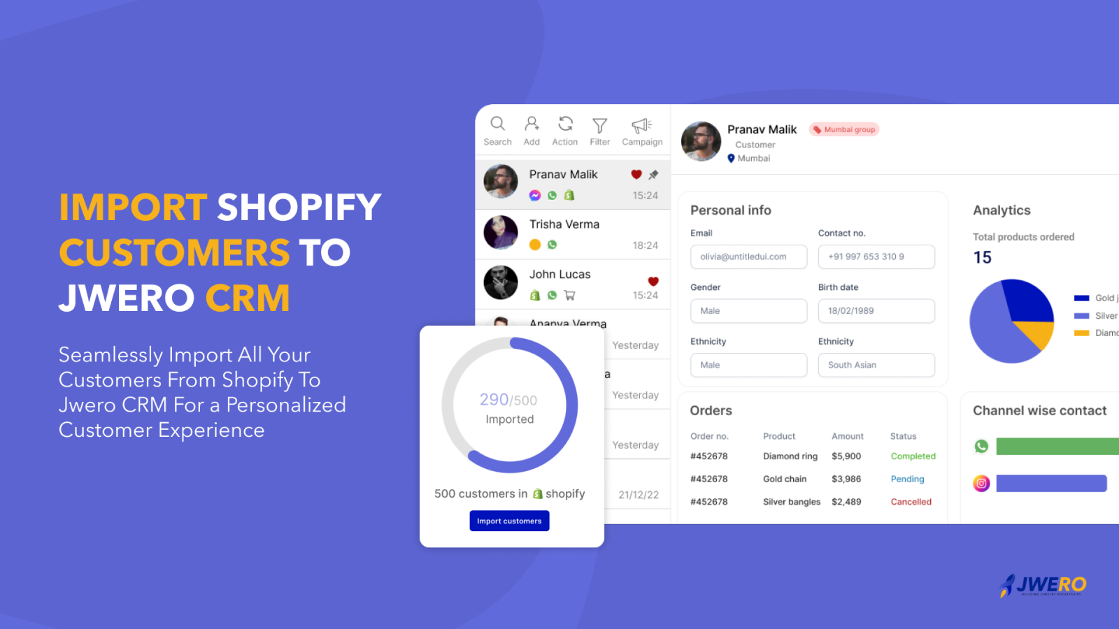 Synkroniser dine kunder mellem jwero & shopify