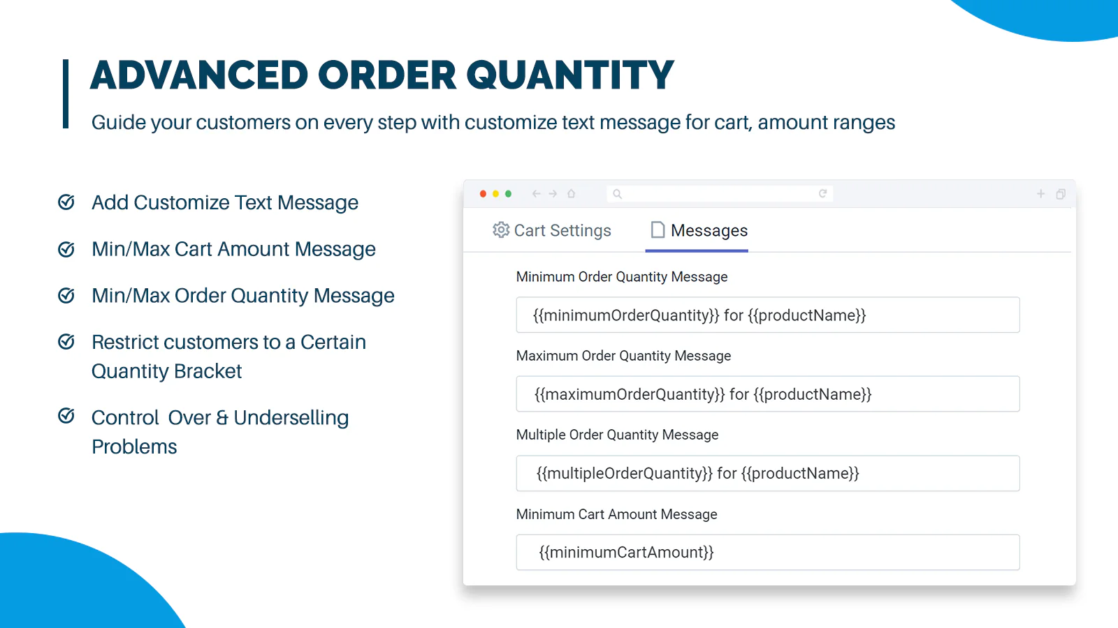 Specify Total Cart Quantity Limits