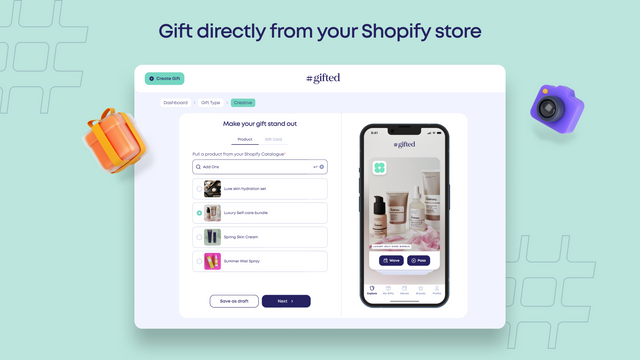 Offrez directement depuis votre boutique Shopify