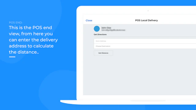 POS shipping cost calculator view