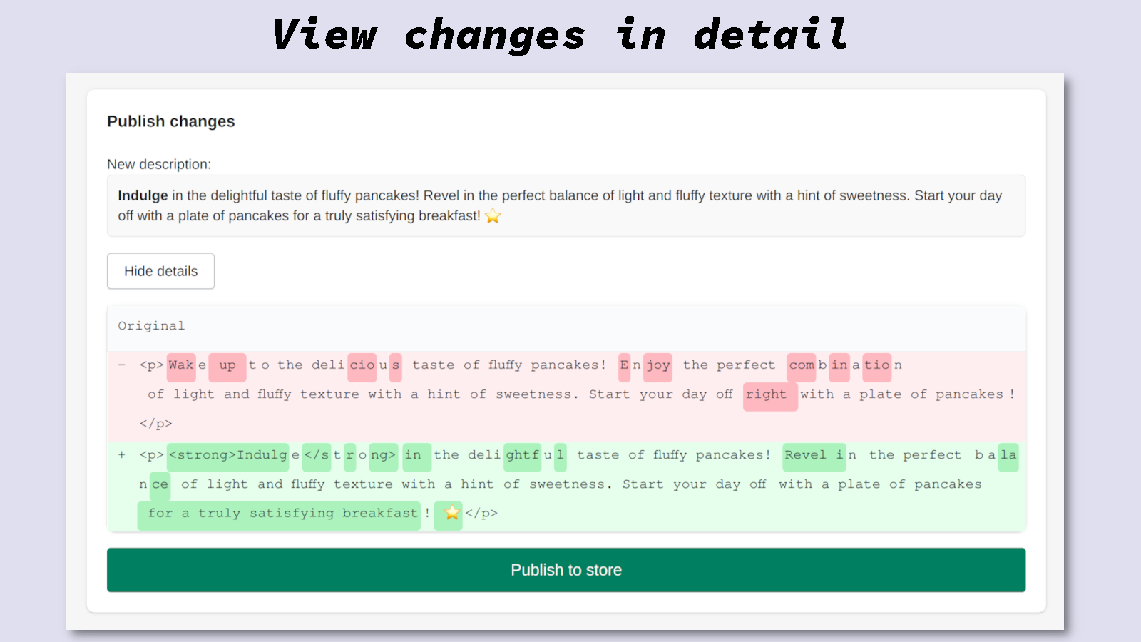 Eva AI: optimize descriptions Screenshot