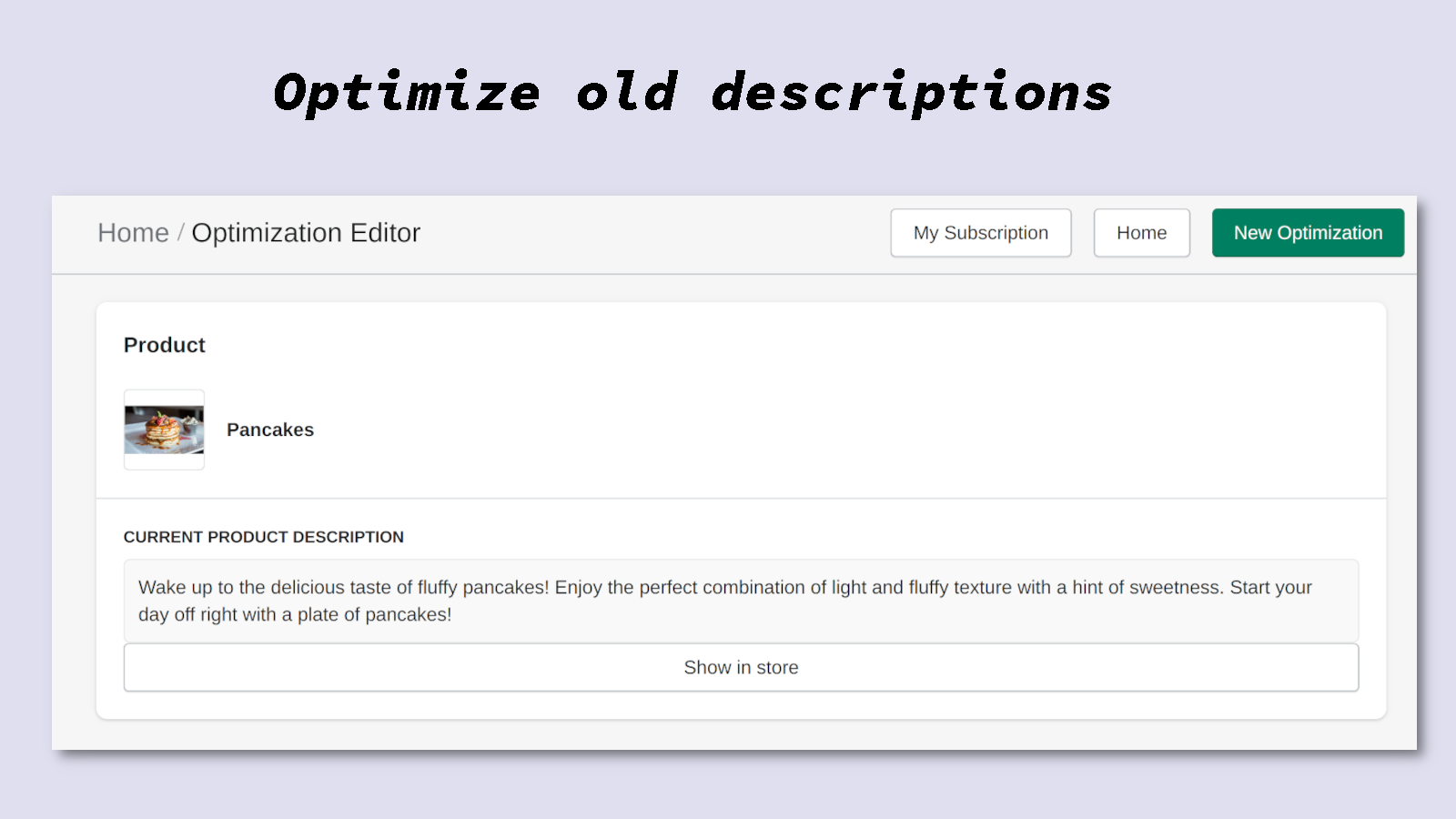 Improve your old descriptions and give them new life!