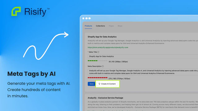 Risify Shopify Meta Beskrivelser