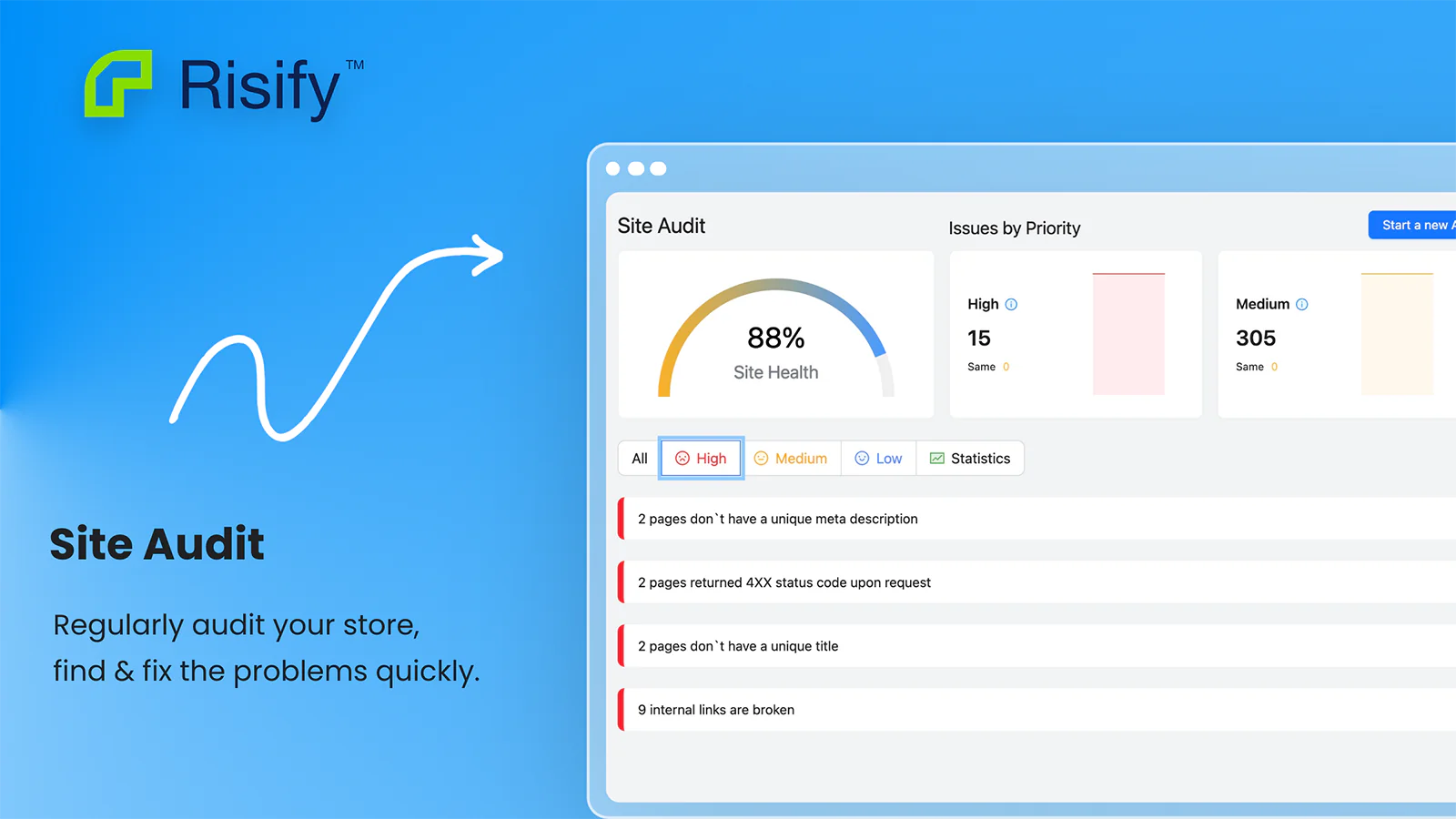 Risify Shopify SEO审计