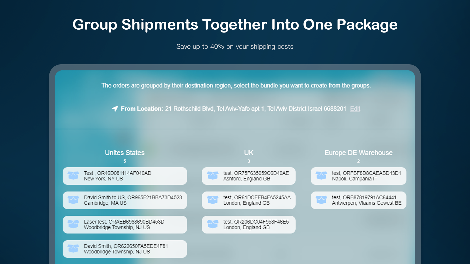 ibundle: Smart Simple Shipping Screenshot