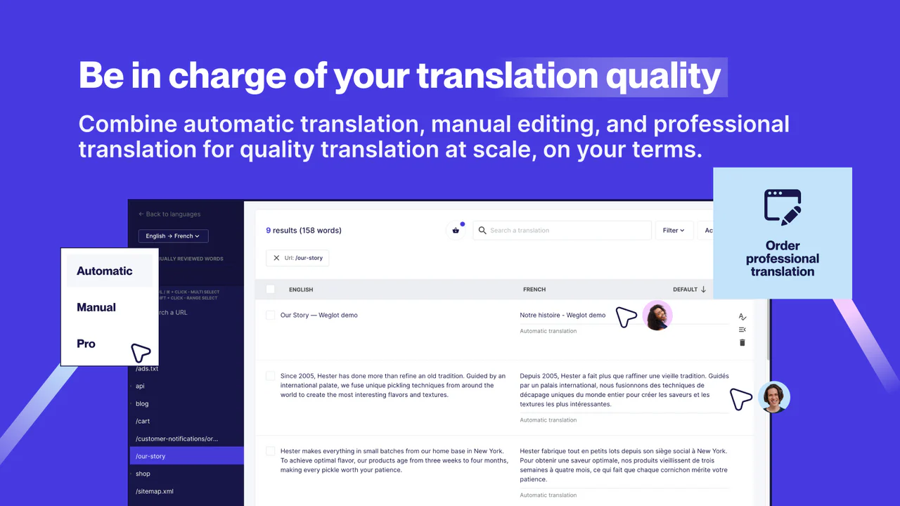 Manage all your translations in one place